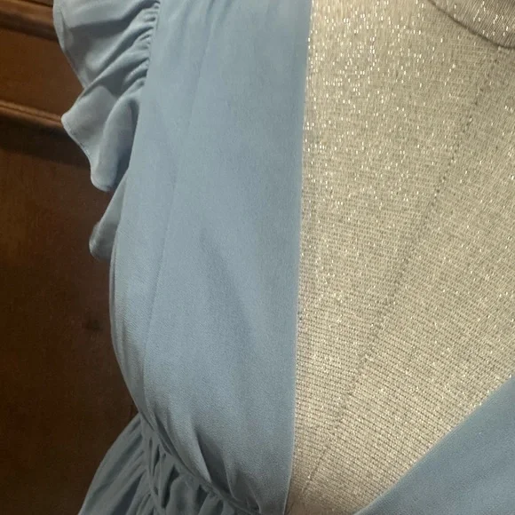 NWT SIZE XS Lulu's Elegant Blue Maxi Dress - Picture 6 of 12